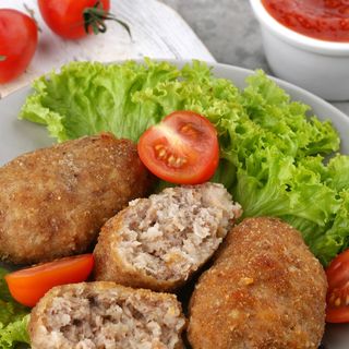 Котлети зі свинини та яловичина( 6 шт).  Продукт заморожений.