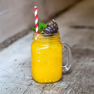 Fresh passion fruit lemonade