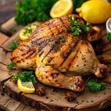 Poulet grillé quart