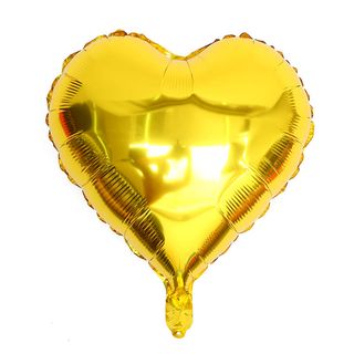 Inimă cu heliu aurie 