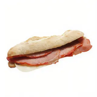 Bocadillo de lomo adobado