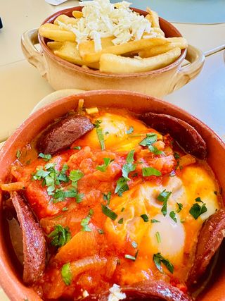 Shakshuka (nepicant) + espresso