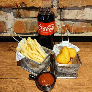 КОМБО ДЖАН: Нагетси+Фрі+Coca-Cola+Соус Барбекю