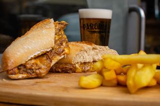 Sándwich de ternera y cheddar  