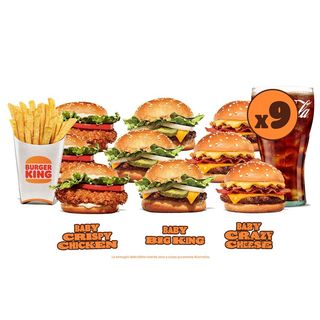 Baby Burger x9 con tre menu