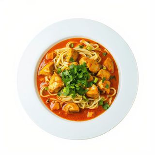 M8. Tallarines De Pollo Con Curry