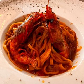 Taglioline con Crema de Cigalas (Ración)