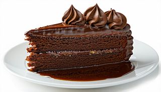 Triple chocolate fudge cake