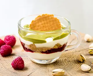 TAZZA PISTACCHIO E LAMPONE