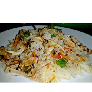 Заешко с ориз на фурна