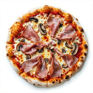 Prosciutto e funghi gigante