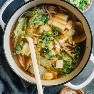 Chinese cabbage and beancurd Soup