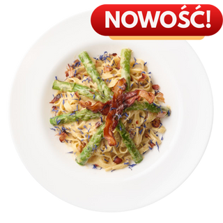 Makaron Tagliatelle con asparagi