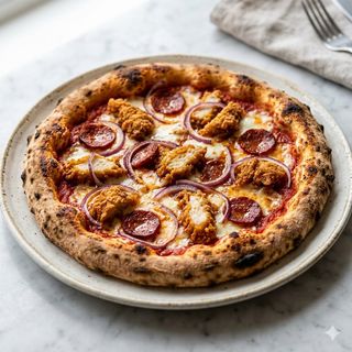 Pizza Pollo Frito (28 Cm.)