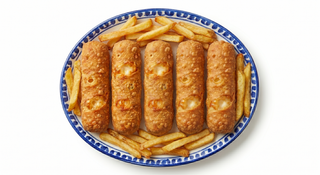 Fingers De Queso (5 Uds.) Con Patatas Fritas
