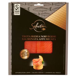 Carrefour Selection Trota Iridea Norvegese Salmonata Affumicata 0,1 kg