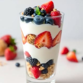 Classic parfait without syrup