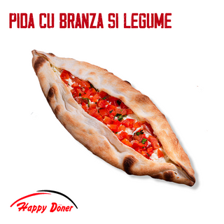Pide cu branza si legume 230gr