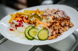 Shaorma pui farfurie