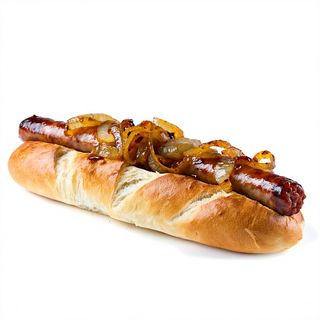 Bocadillo De Chistorra Con Cebolla