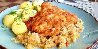 Kotlet Kapitana z pieczarkami