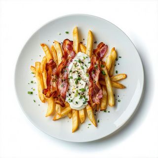 Patate fritte dipper con guanciale