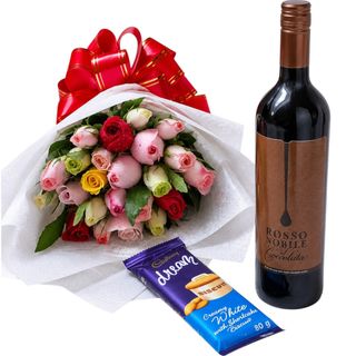 Mixed Chocolate + Cadburry + Wine