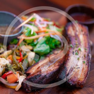 Smoked Pork Belly Ribs