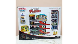 Паркинг 4-х этажный с лифтом в комплекте 5 машинок