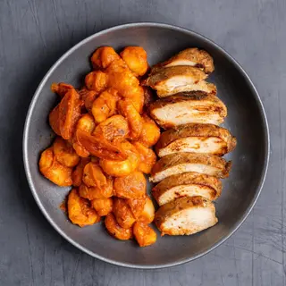 Ñoquis Ligeramente Picantes con Pollo Carter