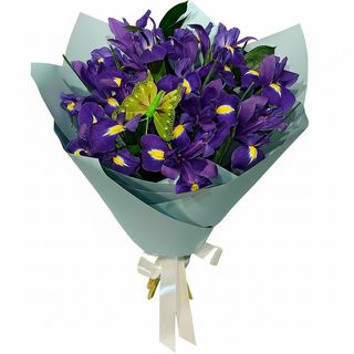 Букет"11 фіолетових ірисів"