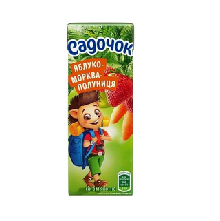 Сік Садочок яблуко-морква-полуниця (0,25)