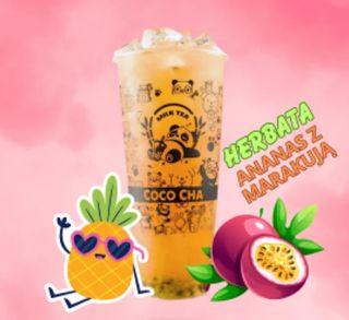 Herbata z ananasem i marakują