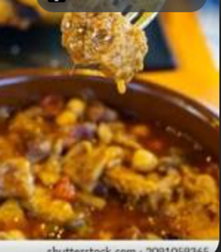 Plato De Ternera Con Garbanzos