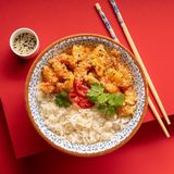 Рис з куркою в імбирному соусі