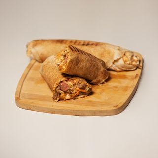 Large Combo Shawarma with 3 Sausages