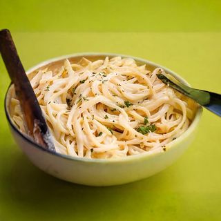 Spaghetti à la Crème au Poulet