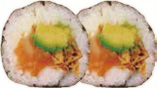 43. Futomaki Salmón Y Aguacate Con Cebolla Frita (8 Uds.)