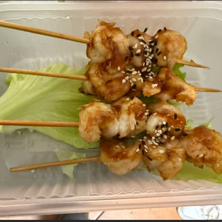 56. Spiedini di gamberi alla griglia - 4 spiedini