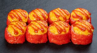 Запечений рол з креветкою