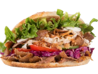 Panino kebab grande