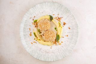 Котлети по-київськи з картопляним пюре та трюфельним соусом (160/150г)