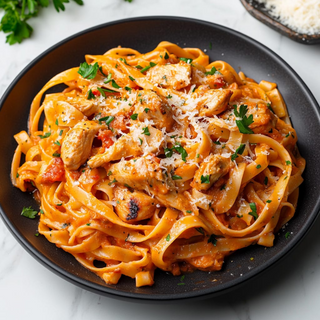 Tagliatelles Spaghetti Au Poulet