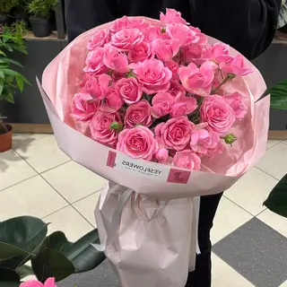 11 Crengurte de trandafiri roz aprins