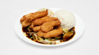 Kurczak w cieście w sosie Teriyaki zestaw
