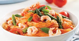 Crevettes En Sauce Rosée