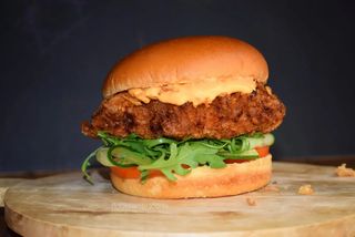Hamburguesa De Pollo Crujiente