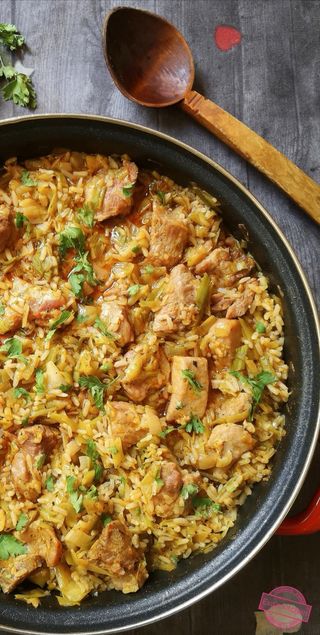 Свинско Задушено С Праз И Ориз (350г)