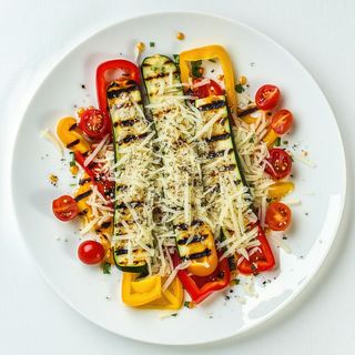 Grigliata di verdure con il suo formaggio