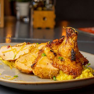 Джинджифилено пиле с ризото Лимончело (350г)